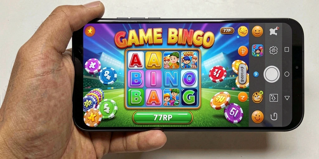 Screenshot gameplay Bingo 77RP yang seru dan interaktif.