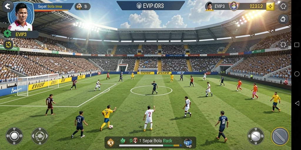 Tampilan gameplay EVIP3 yang realistis dan menarik.