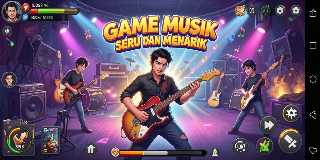 Tampilan gameplay ID098 yang menarik dengan musik yang menghibur.