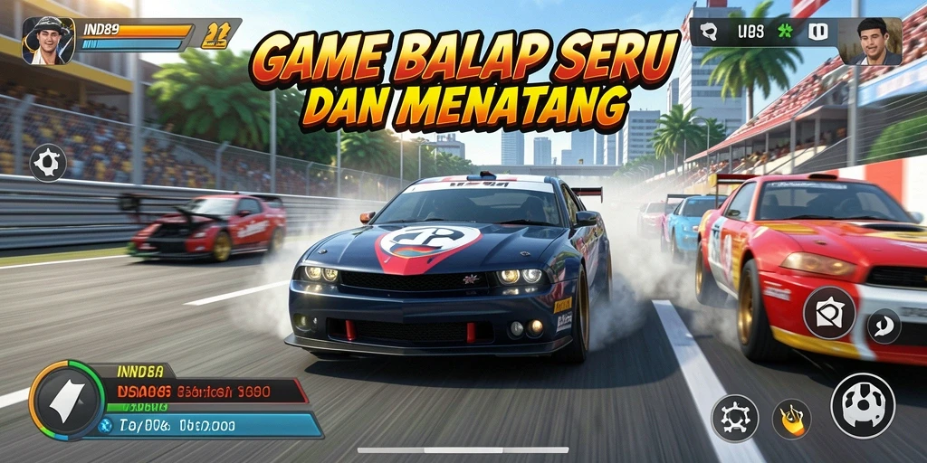 Tampilan gameplay seru dari IND89 yang penuh adrenalin.