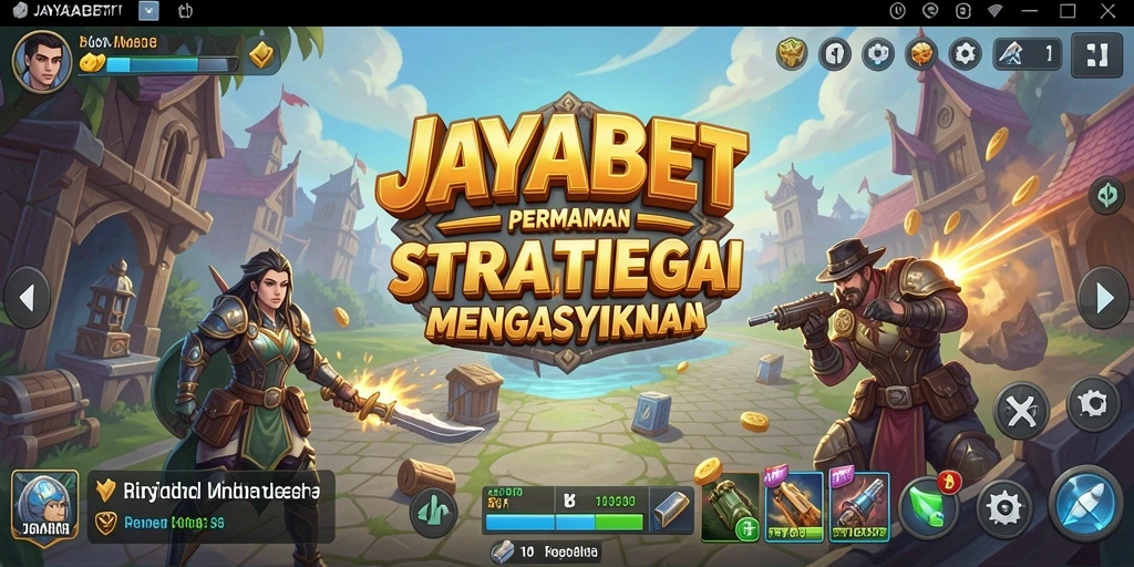 Screenshot menunjukkan aksi mendebarkan dalam gameplay strategi JAYABET.