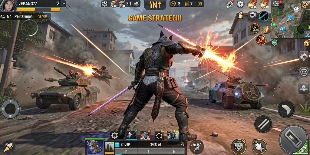Tampilan gameplay seru dan strategi dalam JEPANG77.