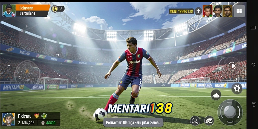 Tampilan gameplay seru dalam MENTARI138 dengan aksi olahraga yang mendebarkan.