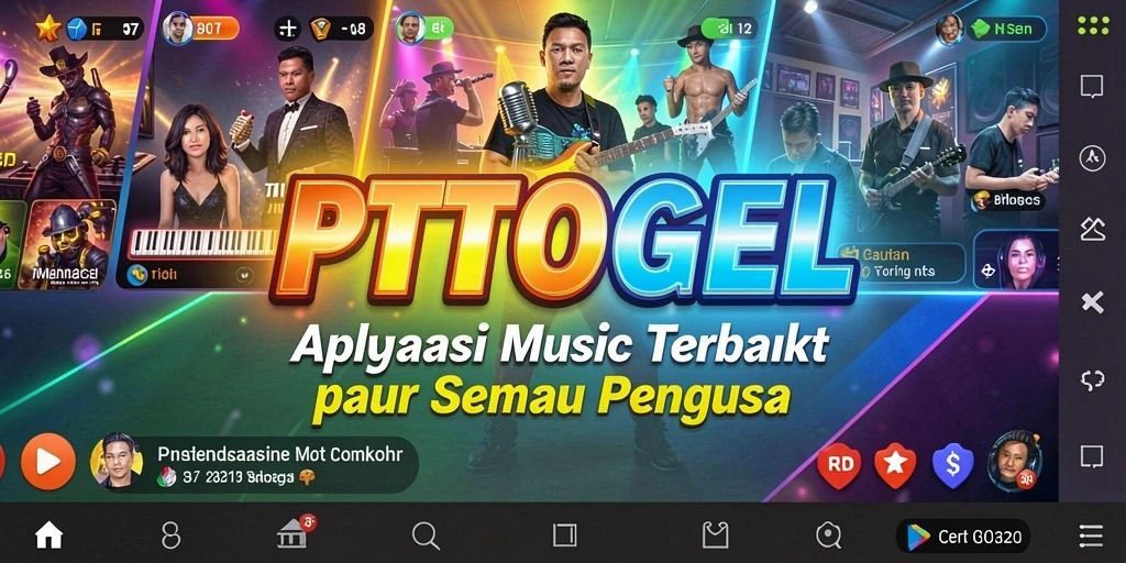Tampilan menarik PTTOGEL saat memutar lagu-lagu favorit.