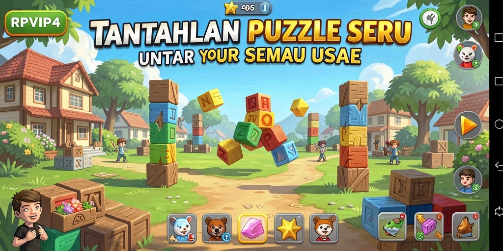 Screenshot utama RPVIP4 menampilkan gameplay yang seru dan menantang.