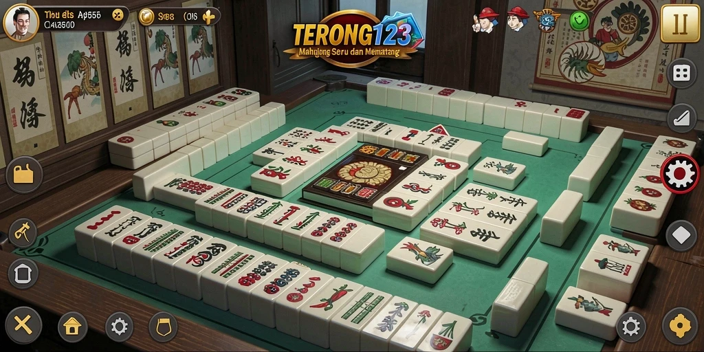 Tangkapan layar <strong>TERONG123</strong> menampilkan gameplay seru Mahjong dengan desain grafis yang menarik.