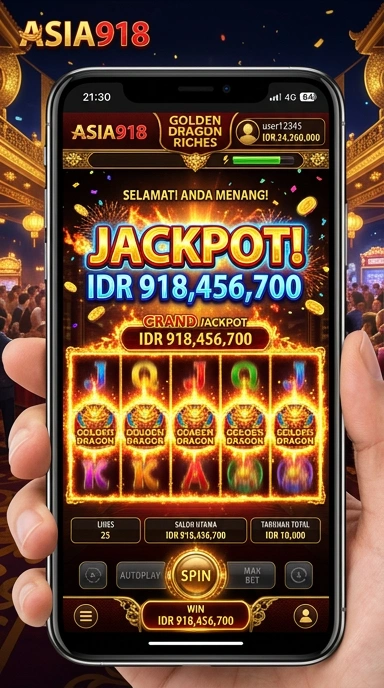 Screenshot aplikasi asia918 yang menunjukkan katalog aplikasi yang luas.
